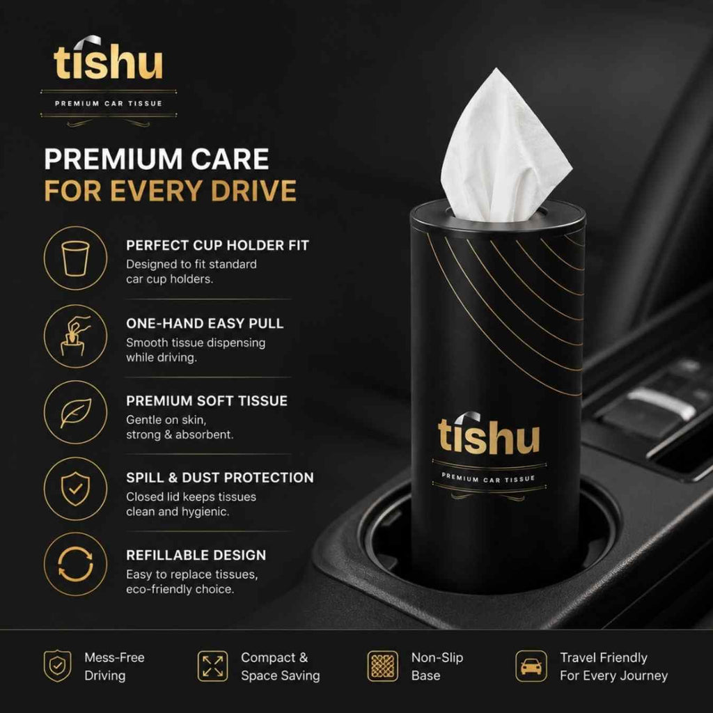 Tishu Premium Soft Round Tissue(pack of 3)