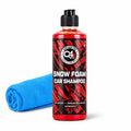 Q4 EVER Snow Foam Car Shampoo 500ml | Microfiber Cloth 250 GSM