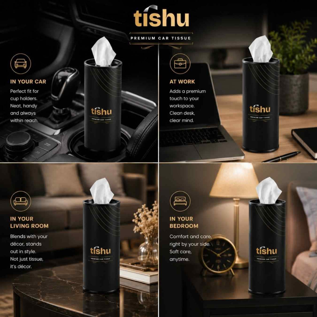 Tishu premium soft round tissue (pack of 3)