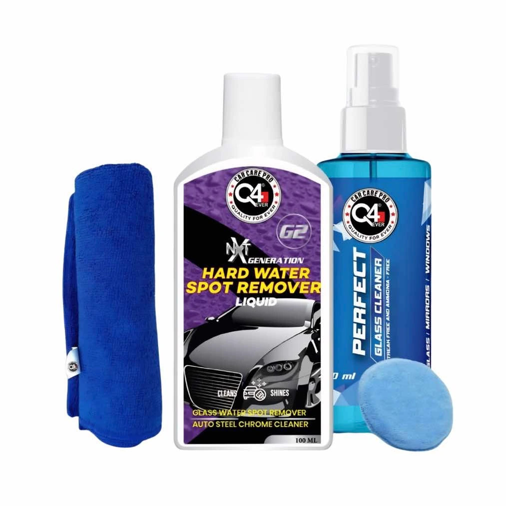 Q4 Ever Hard Water Spot Remover Liquid Kit (4 Items)