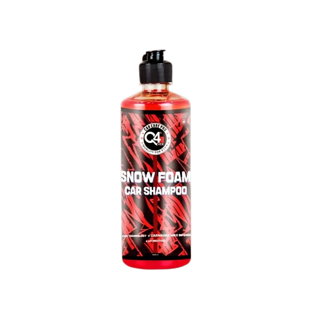 Q4 EVER Snow Foam Car Shampoo 500ml | Microfiber Cloth 250 GSM