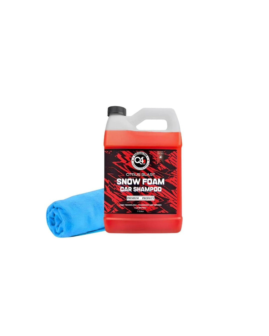 Q4 EVER Ultra Premium Snow Foam Car Shampoo -5 KG | Premium Brazilian Carnauba Wax | BBX Technology | PH Nuetral
